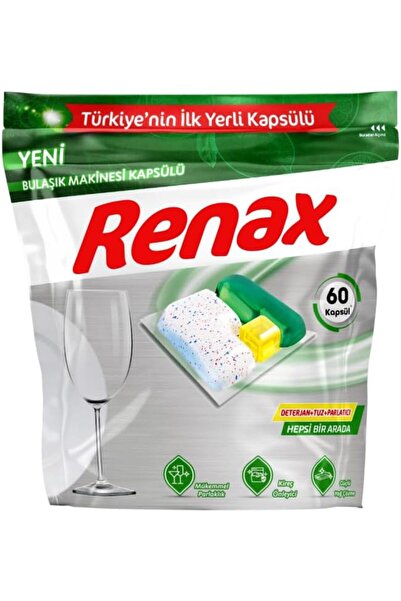 Yıldızan Zkra Shop Renax Dishwasher Capsule Detergent 60 Pieces 1053162