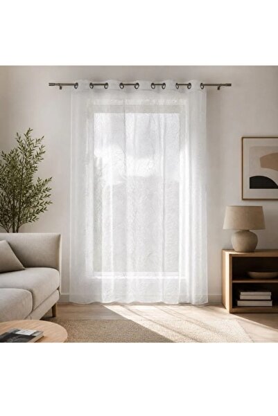 Cumpara-Istet Decorative Curtain with White Rings 140 x 260 cm