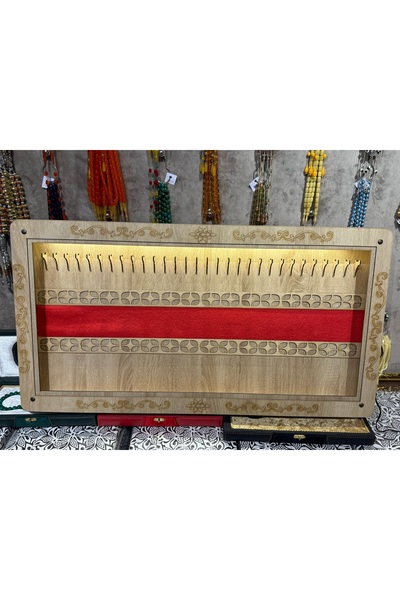 Ayaz Tesbih 30 Tesbih Kapasiteli Led Işıklı Koleksiyonluk Tesbih Dolabı