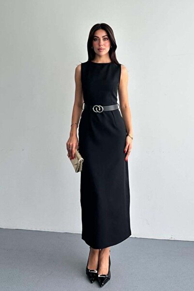 Shopping Shop Beli Belted Dress Black