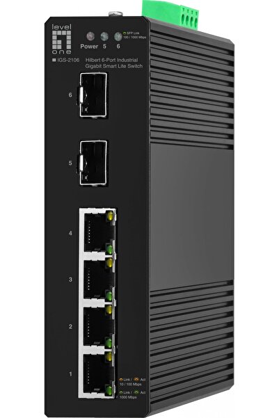 LEVEL ONE Switch industrial LevelOne 4xGE/2xSFP/IP30 Hilbert SL gestionat
