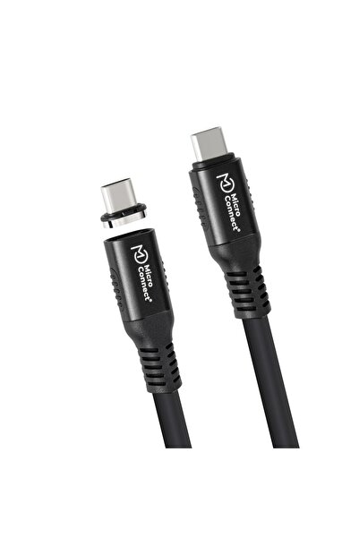 MicroConnect USB-C to USB-C cable 1m Premium magnetic Silicone, 240W, 8K, 40G...