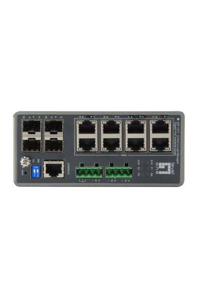 LEVEL ONE Switch PoE Industrial LevelOne 8xGE PoE+TURING 240W Gestionat L3