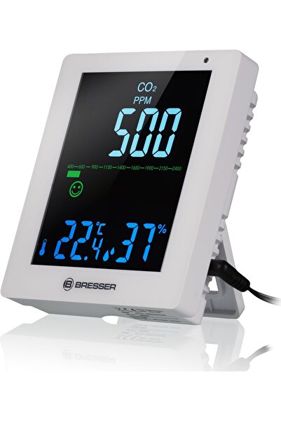 BRESSER Monitor de calitate a aerului alb