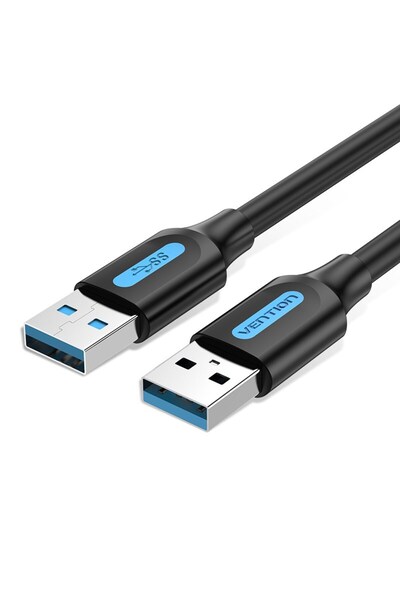 Vention Kabel USB-A do USB-A 0.5m czarny