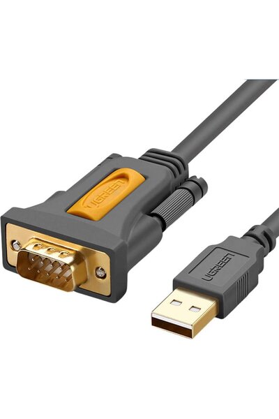 Ugreen Kabel CR104 USB-DB9 RS-232 1m (czarny)
