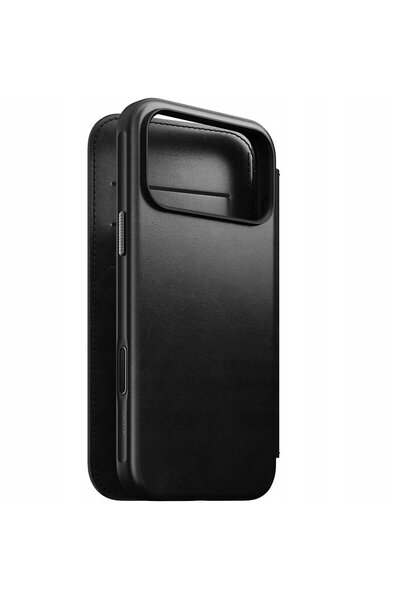 Nomad Husă modernă din piele - husă tip carte din piele pentru iPhone 17 Pro ...