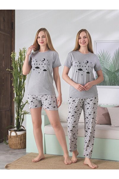 Rüyam pijama One Top Two Bottom Pajama Set
