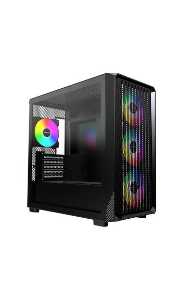 MONTECH X5M Κουτί υπολογιστή, Midi-Tower, Micro-ATX, ARGB, Σκληρυμένο Γυαλί -...