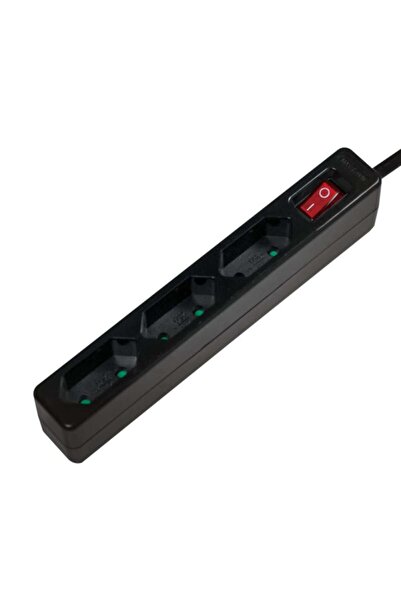 LogiLink Prelungitor cu 3 prize, 1,5m, Negru
