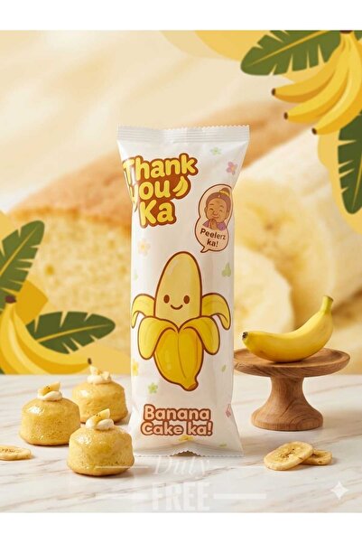 hijazigroup Package of 65 Gr Banana Cakes Branded Thank You Ka