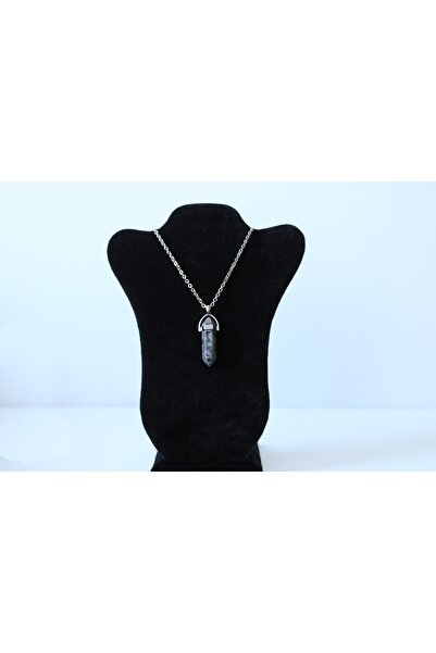 LADIN DOGALTAŞ Gray Jasper Pandula Necklace