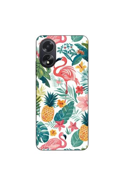 OEM Husa compatibila cu Oppo A38 4G Silicon Gel Tpu Model Tropical Pattern