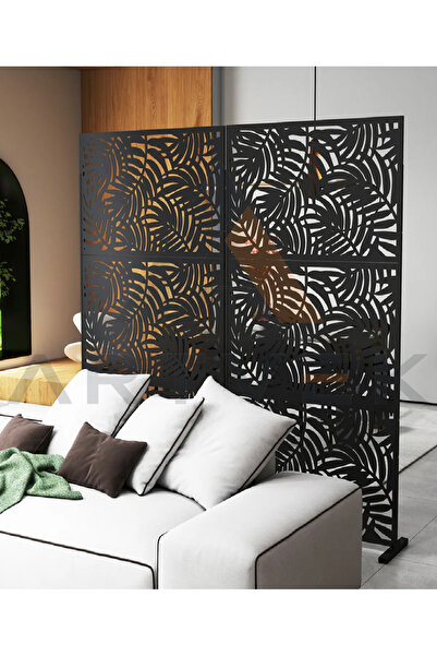 Artvek İç Mekan Dış Mekan Metal Paravan Seperatör (80x182 cm)