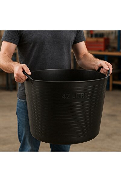 Kristal Elastik Kova 75 Litre Ergonomik Tasarım Bahçe ve Temizlik İçin Yüksek...