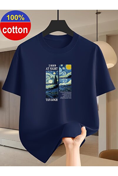 PAVRO Tricou unisex cu imprimeu mixt, confortabil