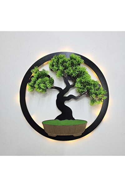 STDEKOR Led Işıklı ve Bonsai Ağaç Tablo 40cm