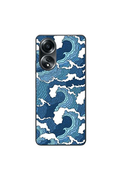 OEM Husa compatibila cu Oppo A58 4G Silicon Gel Tpu Model Crazy Waves