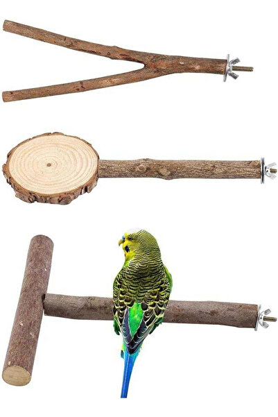 Generic Birds, logs, poles, branches, standing, chewing and biting toys-3-pie...