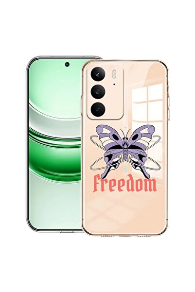 bestcase Husă transparentă din silicon pentru Realme C71, Freedom - Butterfly...