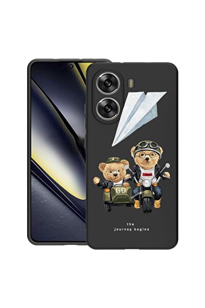 bestcase Θήκη για Poco X7 Pro 5G, Teddy On The Road, Λεπτή σιλικόνη 0.8MM, Αν...