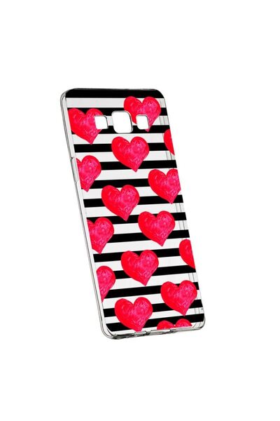 bestcase Husa Silicon, Transparent, Slim, Red Heart, 102, Huawei MATE 10