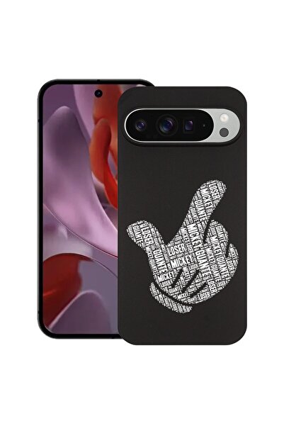 bestcase Husă pentru Google Pixel 9 Pro XL, Calligraphy Guante Mickey, Silico...