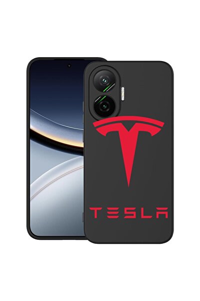 bestcase ¬Æ Husa pentru Poco F7 cu Design Tesla Red, TPU Mat Ultra Slim, 2052...