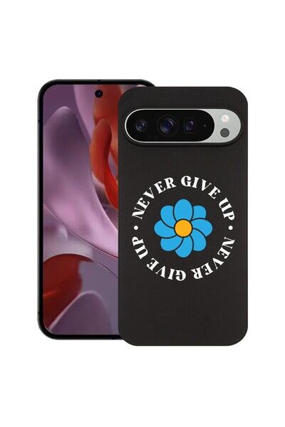 bestcase Husă pentru Google Pixel 9 Pro XL, Never Give Up, Silicon subțire de...