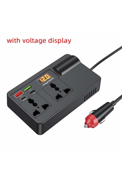 Choice With Voltage Display E-ACE 200W Car Power Inverter 12V/24V TO 220V Con...