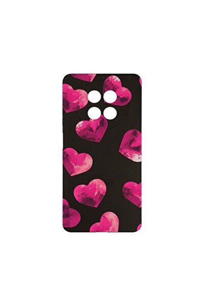 bestcase ¬Æ Husa Slim SIlicon 0.8MM, Compatibila Cu Realme 12 5G, Heart Patte...