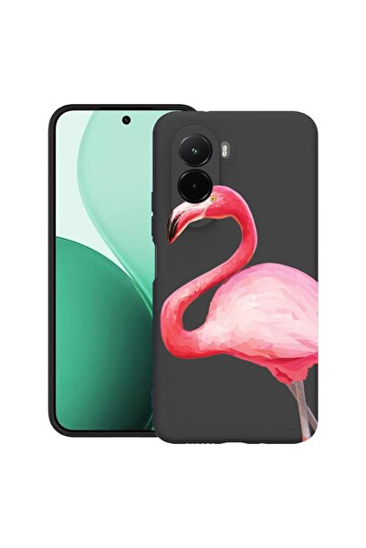 bestcase Υπέρλεπτη Θήκη TPU Συμβατή με Poco M7, με Σχέδιο Ροζ Φλαμίνγκο, 3119...