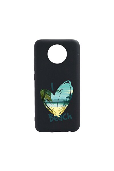 bestcase Husa Silicon Compatibila cu Nokia C10, I Love Beach, rezistenta la u...