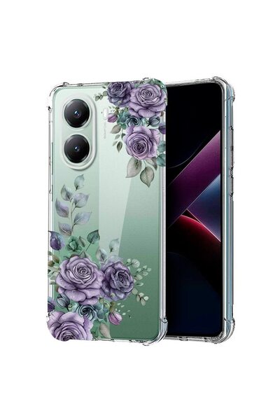 bestcase ¬Æ Husa Anti Shock Compatibila cu Poco X7 Pro 5G, Floral - Pastel Ro...