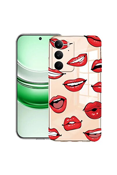 bestcase ¬Æ Husa Clear Silicon pentru Realme C71, Lips - Kiss Pattern, 204114...