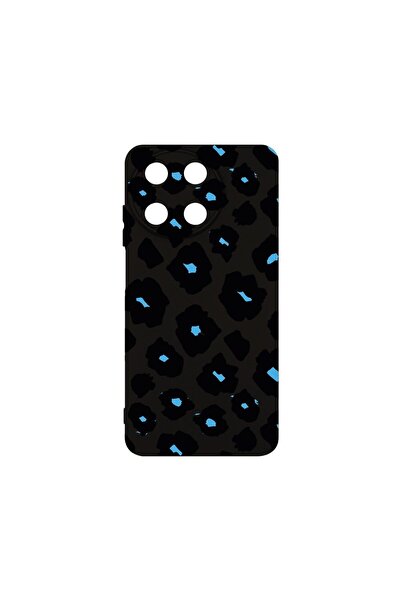 bestcase Θήκη Σιλικόνης Premium, Συμβατή με Realme 11 4G, Μπλε Σχέδιο Λεοπάρδ...