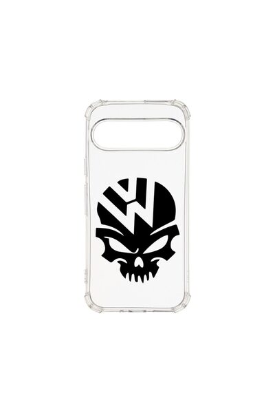 bestcase Αντικραδασμική Θήκη 1.5MM, Συμβατή με Google Pixel 9 Pro, VW Skull, ...