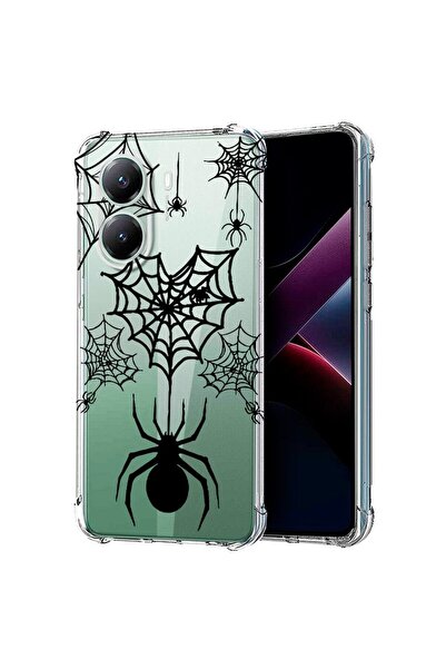 bestcase ¬Æ Husa compatibila Poco X7 Pro 5G, Anti Shock 1.5MM, Spider Web, Pr...