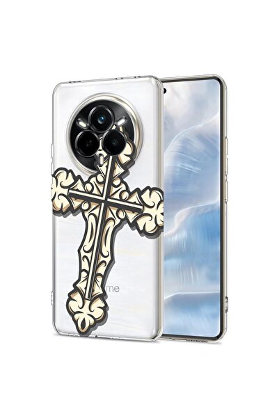 bestcase Калъф за Realme 14 Pro 5G, BestCase™ Прозрачен силиконов 2ММ, Кръсто...