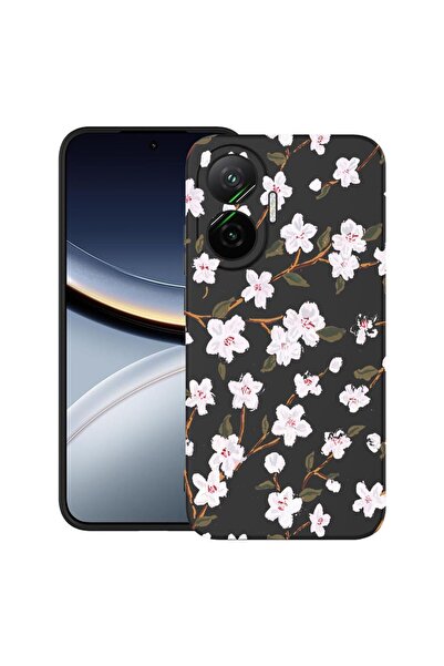 bestcase Θήκη για Poco F7 με σχέδιο ανοιξιάτικων λουλουδιών, TPU Ματ Εξαιρετι...