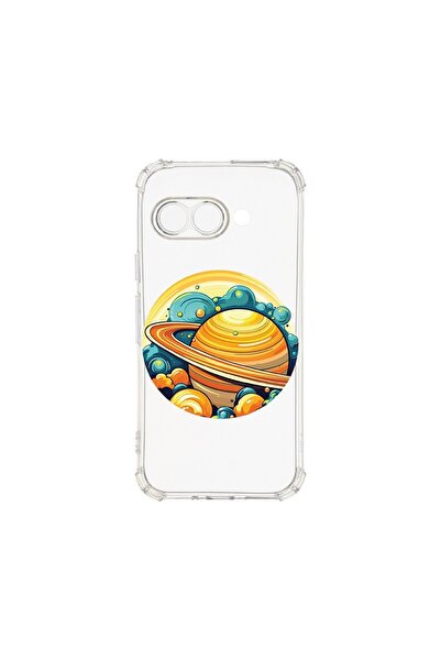 bestcase Калъф за Google Pixel 9a, BestCase® Anti Shock 1.5MM, Планета - Сату...