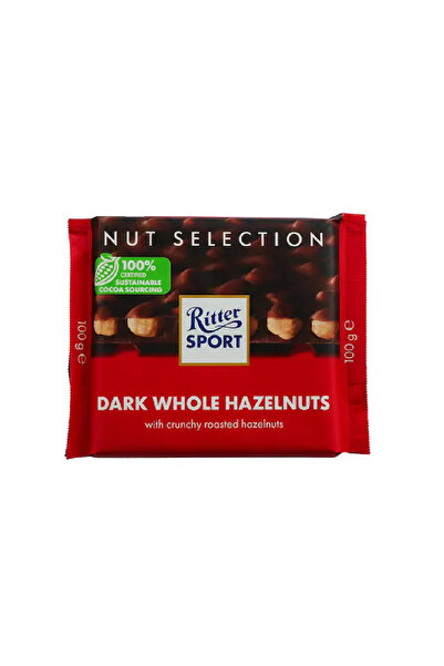 Ritter Sport DARK WHOLE HAZELNUT 100G x 12