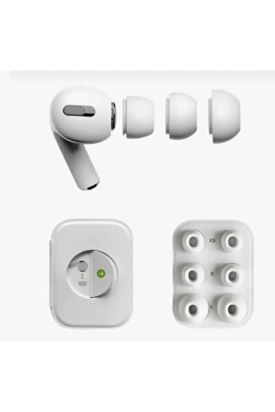 m.tk moveteck AirPods Pro/Pro 2 Compatible Anc Perforated 3 Pairs Xs,S,L Sili...