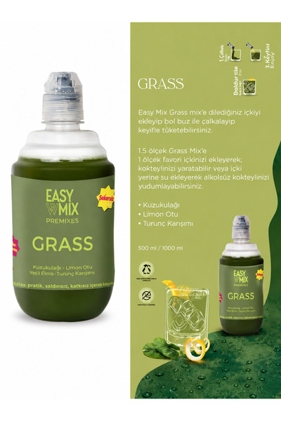 Easy Mix Grass Kuzu Kulağı Kokteyl Şurubu 500ml