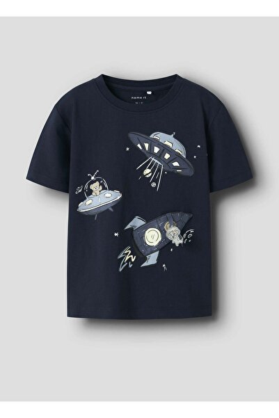 name ıt T-shirt mornarska plava