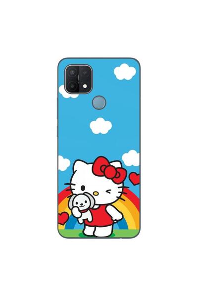 OEM Husa compatibila cu Oppo A15 si A15s Silicon Gel Tpu Model Hello Kitty Ra...