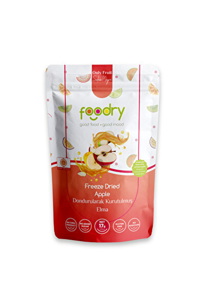 Foodry Dondurularak Kurutulmuş Elma - Freeze Dry Elma 17g | Katkısız Çıtır Me...