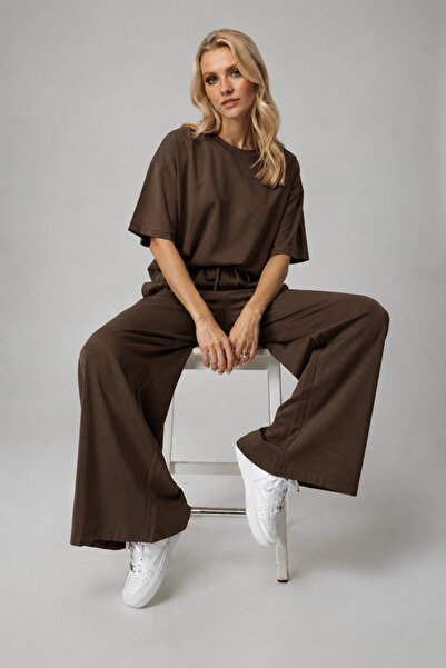 CMZ COLLECTİON Women's Oversize Wide Leg Two-Piece Set Casual Comfortable Sum...