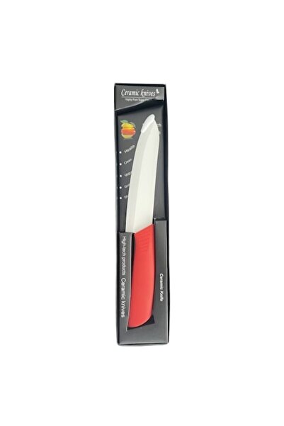 OEM Ceramic knife, 27cm, 15cm blade, colored handle, red