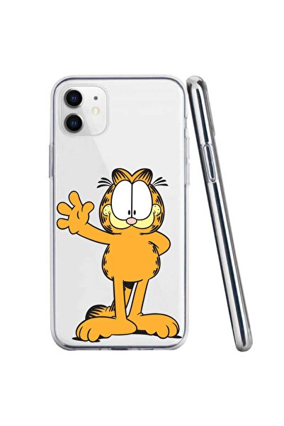 OEM Husa compatibila cu Apple iPhone 11 Silicon Transparenta Model Garfield H...